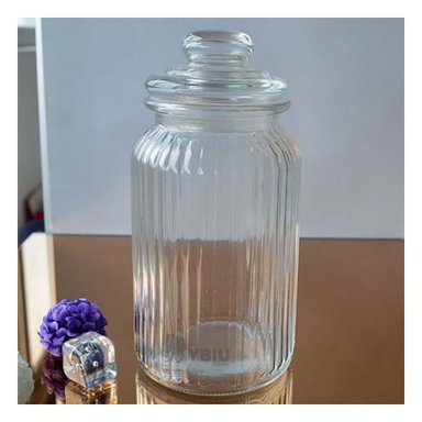 FRASCO PRACTICO Y UTIL TRANSPARENTE DE 2 K Y+PAPEL DE REGALO