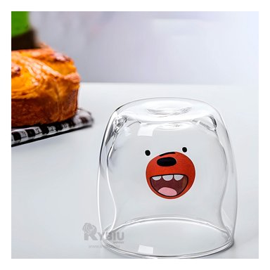 VASO MODERNO SIN ASA RYBIU 752 TRANSPARENTE +REGALO STICKERS