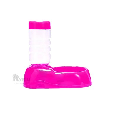 DISPENSADOR AGUA PERRO Y GATO MA31109 DISPENSADOR INTELIGENTE MASCOTA ROSADO Y STICKERS RYBIU