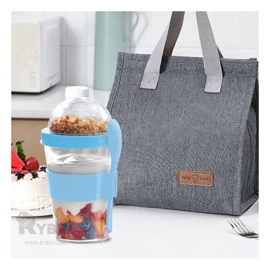 VASO PRACTICO 350ML RYBIU CO29583 CELESTE +REGALO AGENDITA