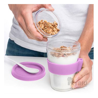 VASO MODERNO PARA HOGAR 350ML RYBIU CO29582 ROSADO +PAPEL DE REGALO