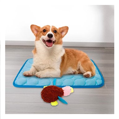 PELUCHE PERRO MA29948 RYBIU FORMA PATO MARRON CON ROSADO Y PAPEL REGALO