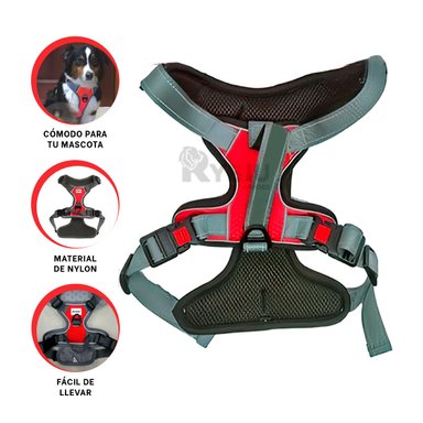 PECHERA PERROS MA30094 RYBIU VERSATIL PARA CANES ENTRENADOS ROJO Y+AGENDITA