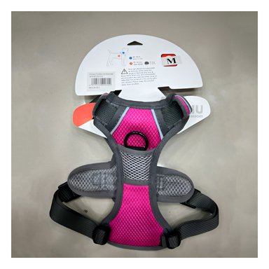 ARNÉS PERROS MA30093 RYBIU PARA CANES ADULTOS AJUSTABLE Y COMPATIBLE FUCSIA