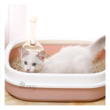 ARENERO GATO RYBIU MA30903 INNOVADOR Y MANEJABLE 40X33X11 CM ROSADO + AGENDITA