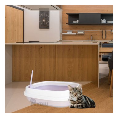 ARENERO GATO RYBIU MA30902 FELINOS INCLUYE PALA Y CERNIDORA LILA