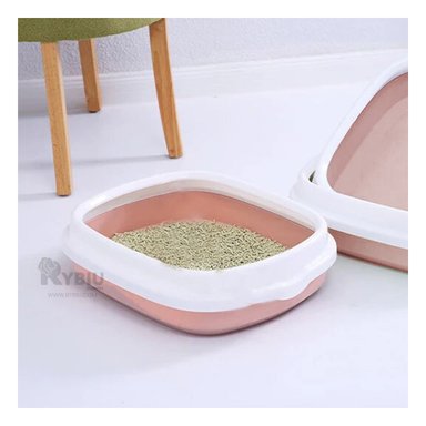 ARENERO GATO RYBIU MA30904 VERSÁTIL 48X40X12.5 CM ROSADO + PAPEL REGALO