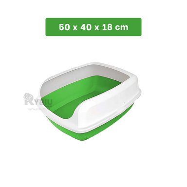 ARENERO GATO RYBIU MA30933 FORMA SEMICERRADO COLOR VERDE + AGENDITA