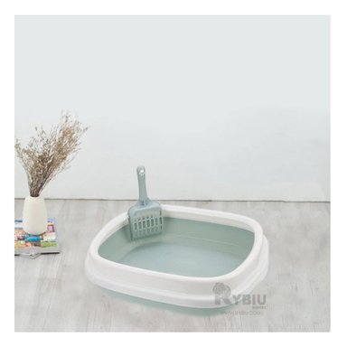 ARENERO GATO RYBIU MA30901 FELINOS INCLUYE PALA CERNIDORA TONO CELESTE