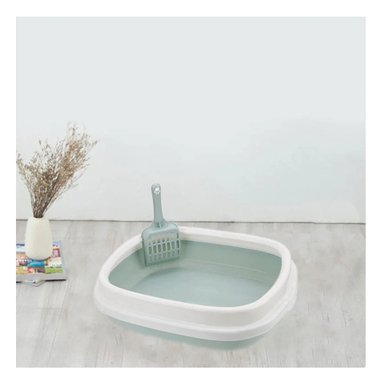 ARENERO GATO RYBIU MA30901 CON BANDEJA Y PALA CELESTE + PAPEL REGALO - 3
