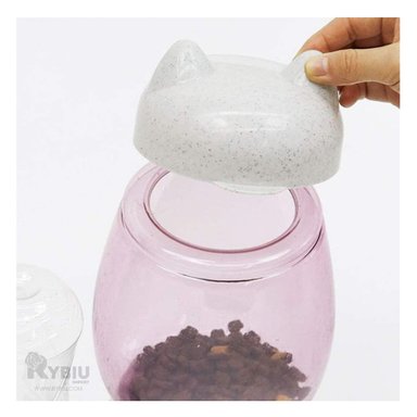 COMEDERO GATO MA31069 PRÁCTICO Y FUNCIONAL COLOR BLANCO Y AGENDITA RYBIU