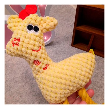 JUGUETE PERRO FELPA MA31115 RYBIU INFANTIL JIRAFA AMARILLO