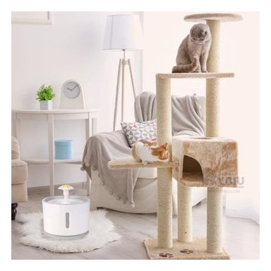 BEBEDERO PERRO Y GATO MA31113 INTELIGENTE PLÁSTICO MULTICOLOR Y STICKERS RYBIU