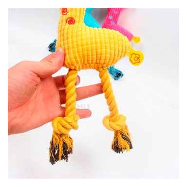 JUGUETE PERRO FELPA MA31115 RYBIU ENROLLABLE JIRAFA AMARILLO Y AGENDITA