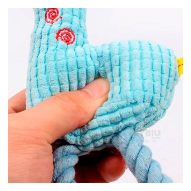 JUGUETE PERRO FELPA MA31116 RYBIU INFANTIL JIRAFA CELESTE