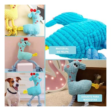 JUGUETE PERRO FELPA MA31116 RYBIU INFANTIL JIRAFA CELESTE - 5