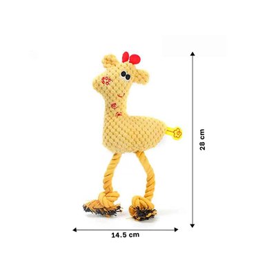 JUGUETE PERRO FELPA MA31115 RYBIU AMARILLO Y PAPEL REGALO - 4