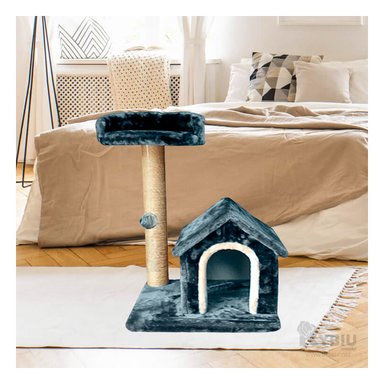 CENTRO ENTRETENIMIENTO GATO MA31118 RYBIU GYM DE DOBLE NIVEL AZUL