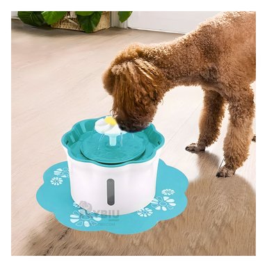 FUENTE PERRO Y GATO MA31420 RESISTENTE Y ESTÉTICA MASCOTA COLOR VERDE 2.5 LT RYBIU