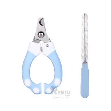 CORTAUÑAS PERRO Y GATO RYBIU MA31095 CORTAUÑA PARA ANIMALES CHICOS DE MATIZ CELESTE + STICKERS