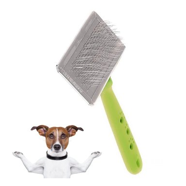 PEINE PERRO Y GATO RYBIU MA31225 TA VERSATIL Y DURADERO VERDE + STICKERS - 3