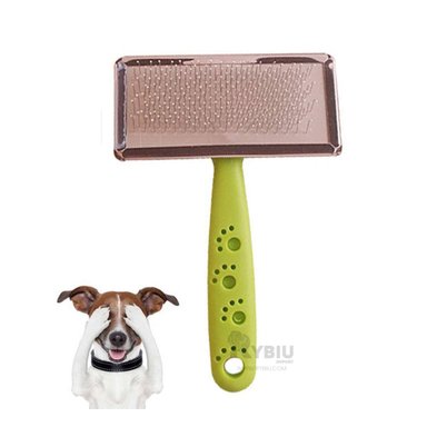 PEINE PERRO Y GATO RYBIU MA31225 TA PORTATIL PET PARA PELO TONO VERDE + AGENDITA - 4
