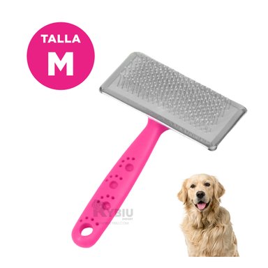 PEINE PERRO Y GATO RYBIU MA31226 TA DE MADERA DURADERO UTIL FUCSIA + PAPEL DE REGALO