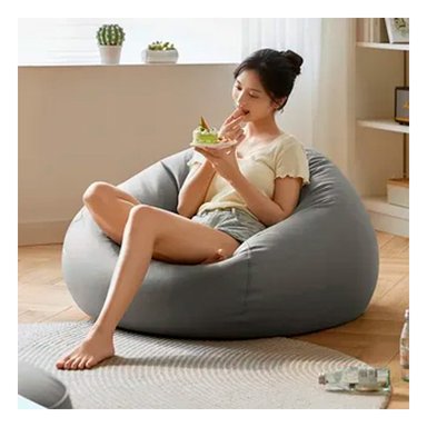 SOFÁ RYBIU PUFF INFLABLE MULTIUSOS NIÑOS 68579NP PLOMO - 2
