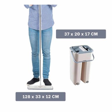TRAPEADOR RYBIU HO30827 MODERNO BALDE GRIS + PAPEL REGALO - 4