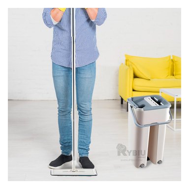 TRAPEADOR RYBIU HO30827 360 BALDE COLOR GRIS + AGENDITA