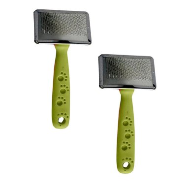 PEINE PERRO Y GATO RYBIU MA31228 TA VERSATIL Y DURADERO VERDE + STICKERS - 3