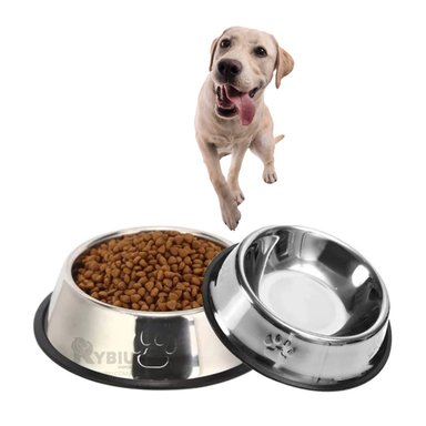 PLATO ACERO PERRO MA31273 PET ALIMENTO SECOS TALLA XL Y AGENDITA RYBIU