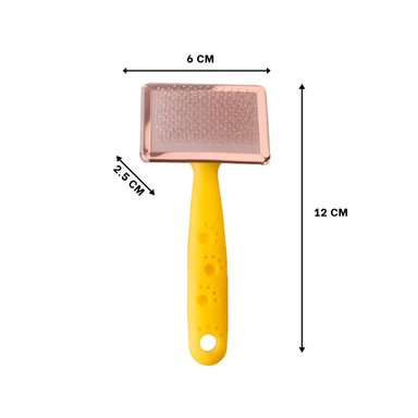 PEINE PERRO Y GATO RYBIU MA31227 TA DE MADERA DURADERO AMARILLO + PAPEL DE REGALO