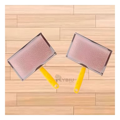 PEINE PERRO Y GATO RYBIU MA31227 TA VERSATIL Y DURADERO AMARILLO + STICKERS