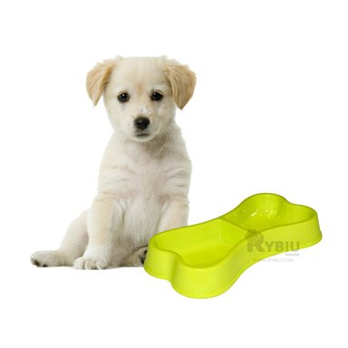 PLATO PERRO Y GATO MA31294 DOBLE COMPARTIMIENTO PET VERDE Y AGENDITA RYBIU