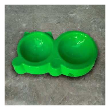 PLATO GATO MA31290 RESISTENTE DOBLE VERDE Y PAPEL REGALO RYBIU