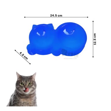 PLATO GATO MA31288 DUO COMPACTO OREJAS COLOR AZUL Y STICKERS RYBIU