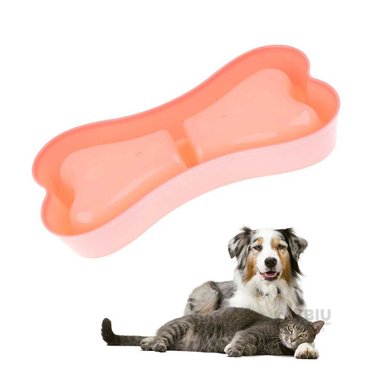PLATO PERRO Y GATO MA31293 RESISTENTE PET DOBLE ROSADO Y PAPEL REGALO RYBIU