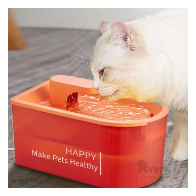 BEBEDERO PERRO Y GATO MA31423 FUENTE INNOVADORA Y ÚTIL ANIMALES NARANJA Y AGENDITA RYBIU