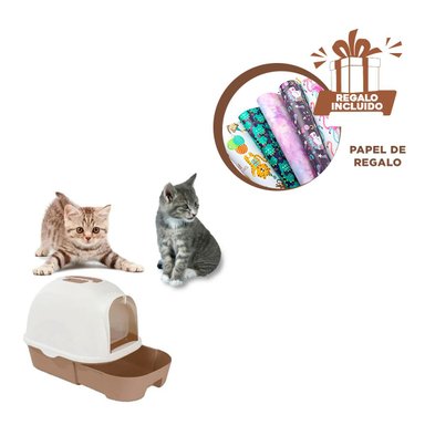 ARENERO GATO RYBIU MA30911 CON PALA ESPECIAL CAFE + PAPEL REGALO