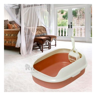 ARENERO GATO RYBIU MA30908 REMOVIBLE SIN TECHO TONO MARRÓN + AGENDITA