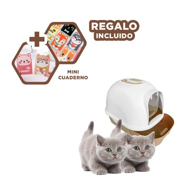 ARENERO GATO RYBIU MA30911 DESMONTABLE COLOR CAFE + AGENDITA