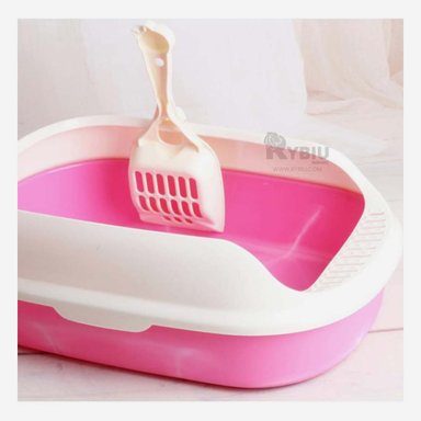 ARENERO GATO RYBIU MA30909 DESCUBIERTO CON PALA ROSADO + PAPEL REGALO