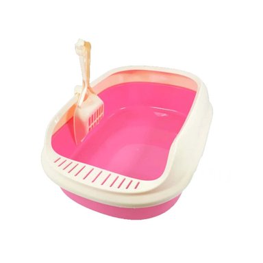 ARENERO GATO RYBIU MA30909 CON PALA COLADORA ROSADO + STICKERS - 3