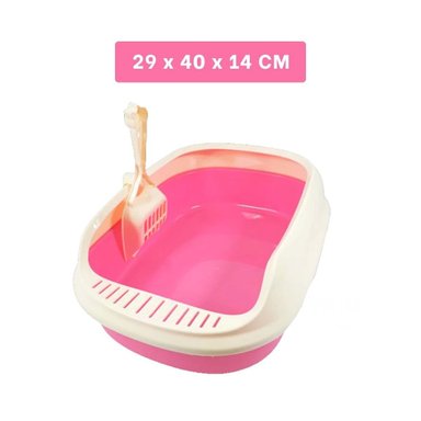ARENERO GATO RYBIU MA30909 CON PALA COLADORA ROSADO + STICKERS - 4