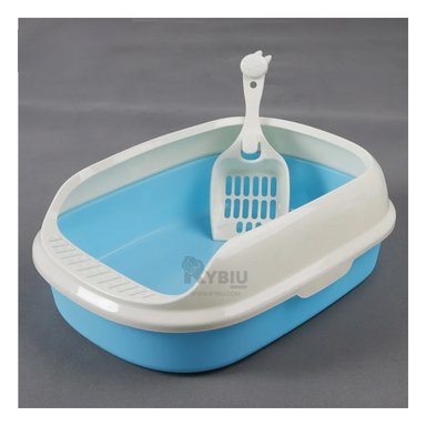 ARENERO GATO RYBIU MA30907 COMPACTO COLOCAR ARENA TONO AZUL