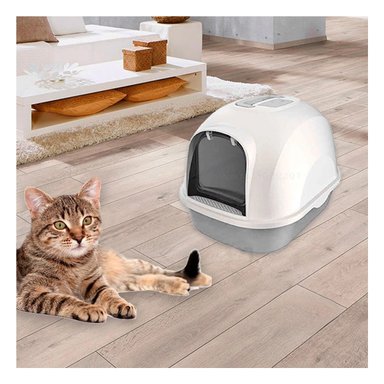 ARENERO GATO RYBIU MA30921 CERRADO COLOR PLOMO + PAPEL REGALO - 5