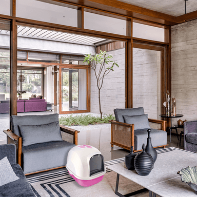 ARENERO GATO RYBIU MA30922 CERRADO COLOR ROSADO + PAPEL REGALO