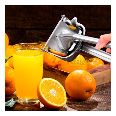 EXPRIMIDOR PERFECTO PARA COCINA PLATEADO Y+REGALO STICKERS