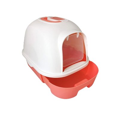 ARENERO GATO RYBIU MA30915 CERRADO COMPACTO INCLUYE BANDEJA ROJO